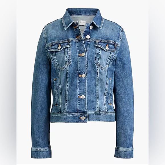 J. Crew Factory Classic Jean Jacket, Size L - Picture 2 of 2
